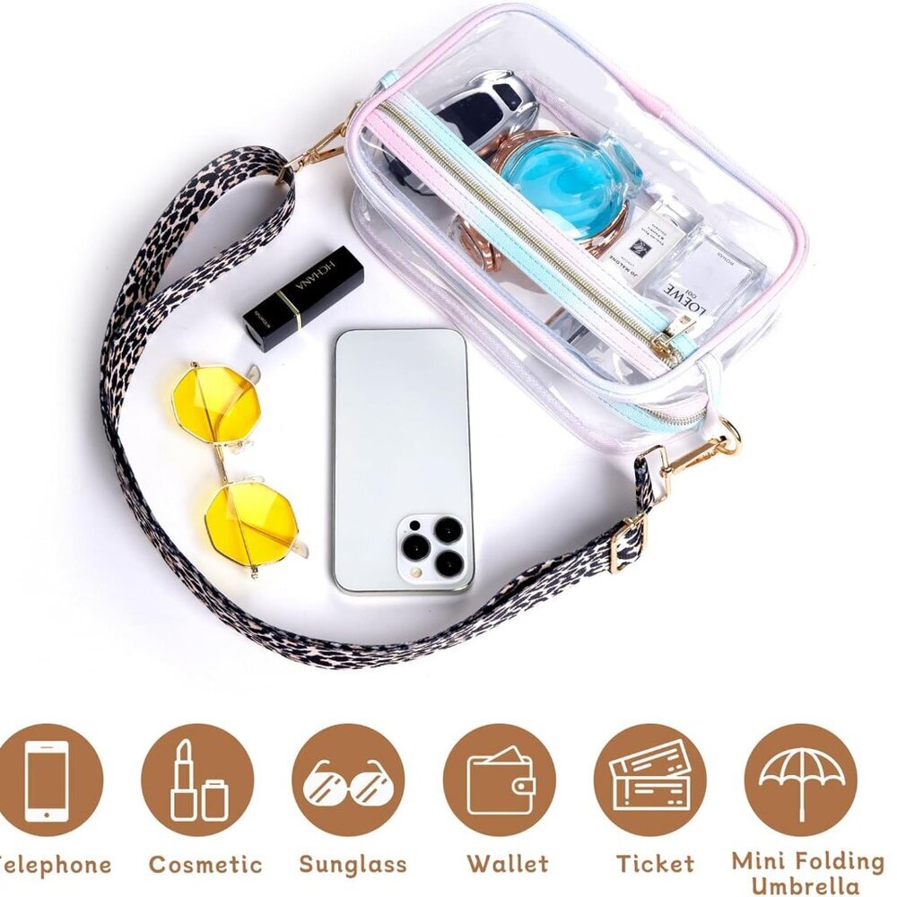 Versatile Clear Purse With Adjustable Strap - Sta… - image 2